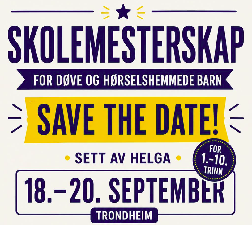 Skolemesterskap for døve og hørselshemmede i Trondheim