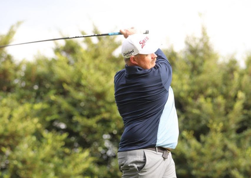 Ole Røren er klar for NM i golf i Trondheim. Bildet er tatt da han var i aksjon under Deaflympics i november i fjor. (Foto: Marte Johannson/NIF)